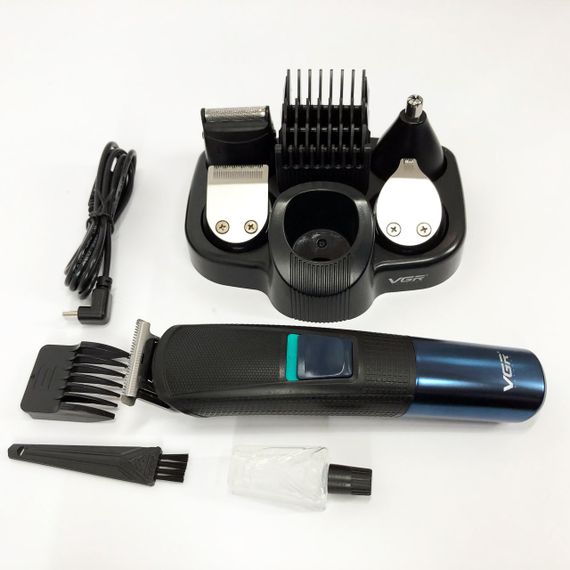 Машинка для стрижки волосся VGR V-108 тример машинка для стрижки 10 в 1, Професійна електробритва | Зображення 5