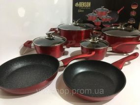 Набор кастрюль BN-335 1,8л 2.8л 5,1л 6.5л и 2 сковороды 24см 28см