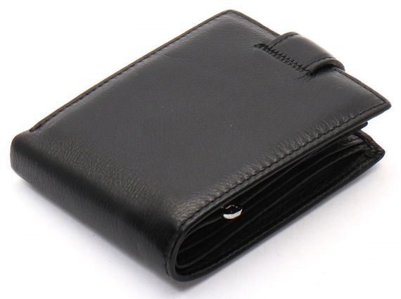 Чорне класичне портмоне з натуральної шкіри Marco Coverna MC-2003-1 | Зображення 3