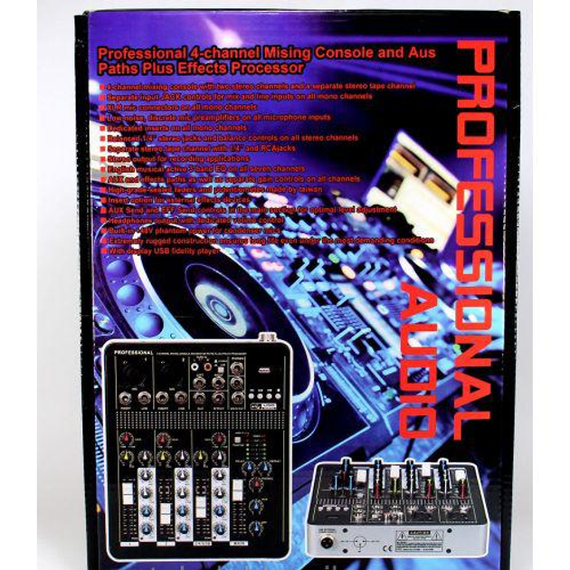 Аудіо Мікшер Mixer BT 4000 4 канали Bluetooth | Зображення 1