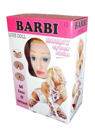 Надувная кукла " BARBI- 3D " с вставкой из киберкожи и вибростимуляцией sexstyle