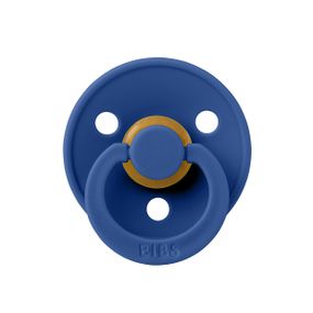 Соска пустушка BIBS Colour Latex кругла Cornflower 6-18 міс