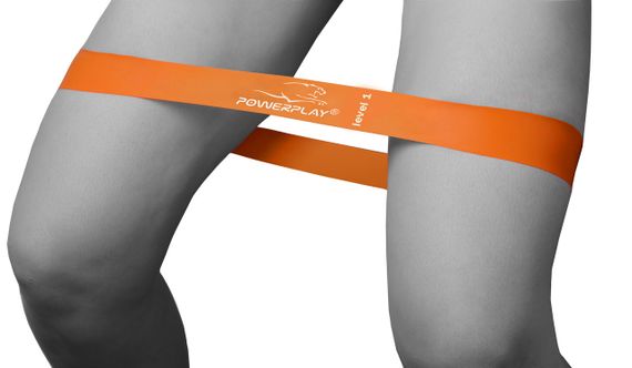 Резинка для фітнесу PowerPlay 4140 Level 1 Stretch Band (1-5 кг.) Помаранчева | Зображення 3