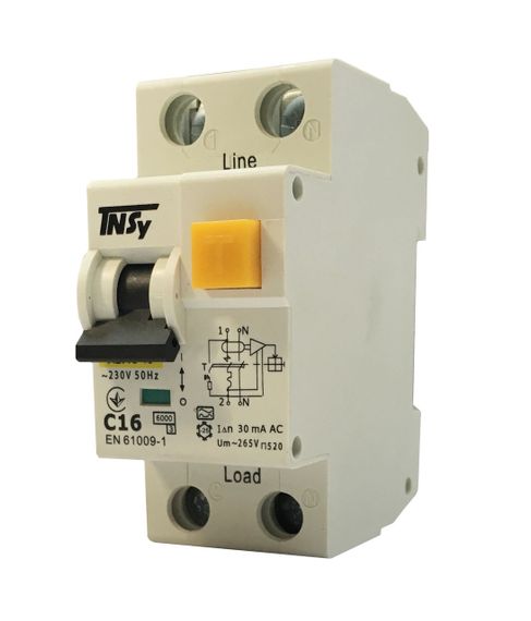 Автоматичний вимикач диференційного струму АВДс-18 2Р 16А 30мА тип АС 6 кА х-ка С Ny95506286 | Зображення 3