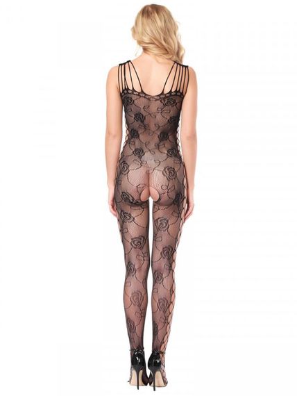 БодіСтокінг (Боді комбінезон Сітка) Babydoll 44 Чорний 8987 | Зображення 3