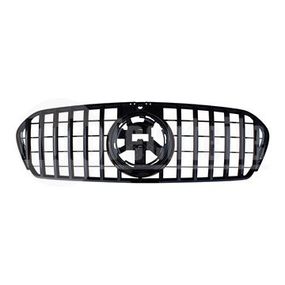 Решетка радиатора Mercedes Benz W167 19-  (глянц.чёрн.( c отв. камеры)) GTR-Sport, AutoTechteile, 130 8858, 130 8855