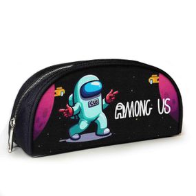 Пенал школьный Амонг Ас/Among Us 23х10х8 см с принтом для мальчика (02811)