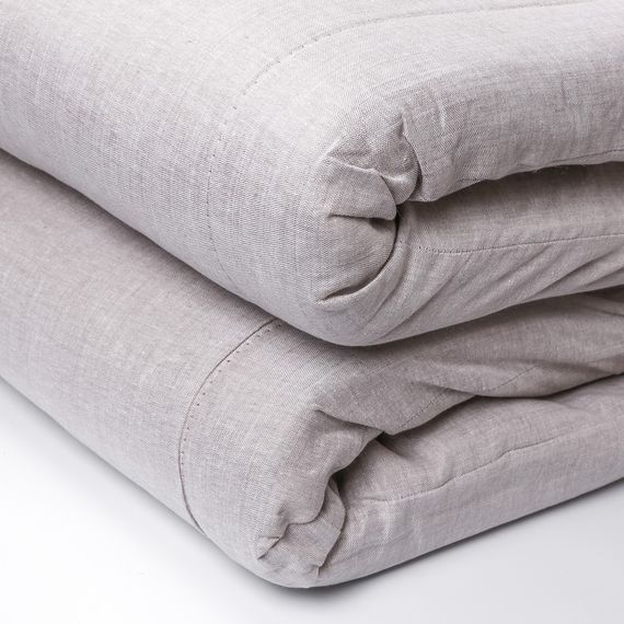 Матрас Топпер Lintex (зима/лето) 180х190х3 см., ткань лен, серый | Зображення 5