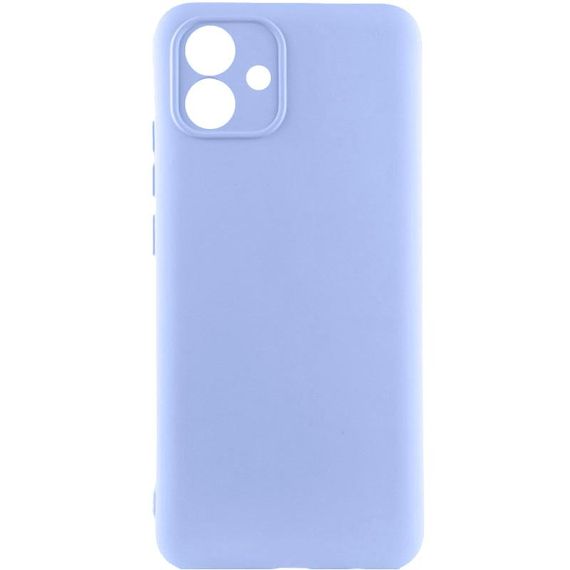 Чохол TPU GETMAN Liquid Silk Full Camera для Samsung Galaxy A07 Бузковий / Light purple