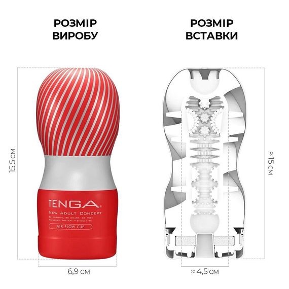 Мастурбатор Tenga Air Flow Cup (Класичний): 24 повітряні камери для унікальної та збалансованої стимуляції | Зображення 2