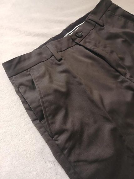 Чоловічі прямі чорні штани | Зображення 1