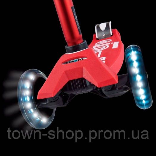 Самокат MICRO  серии Maxi Deluxe LED – Красный | Зображення 5