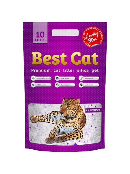 Силікагелевий наповнювач Best Cat Purple Lawanda 10л/4