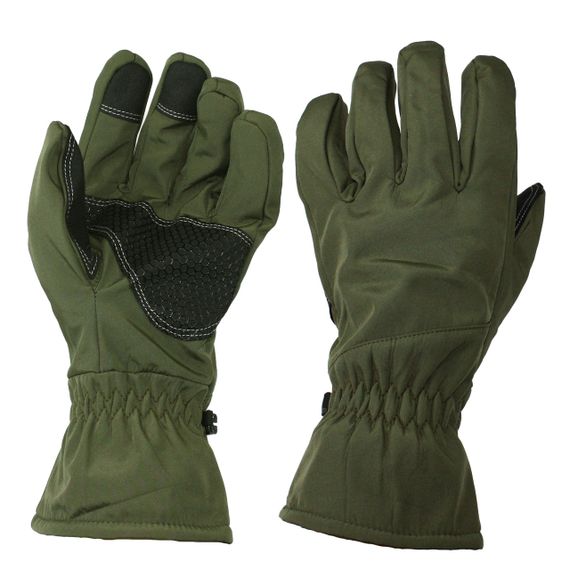 Перчатки зимние тактические UAD PERUN 3 слоя SoftShell сенсорные Олива M
