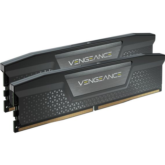 Модуль пам'яті для комп'ютера DDR5 64GB (2x32GB) 5200 MHz Vengeance Black Corsair (CMK64GX5M2B5200C40) | Зображення 1