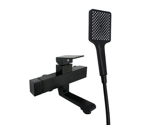 Змішувач для ванни вилив 14 см MILLZ чорний MRS-AL-E1(Black) 1/10
