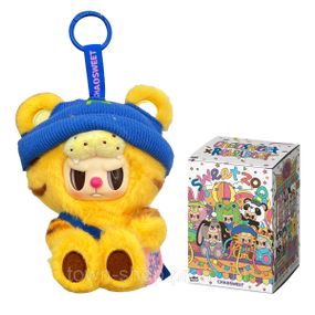 Коллекционная мягкая игрушка с кольцом POP TOP Rebel Bear серии Sweet Zoo - Зоомалыши