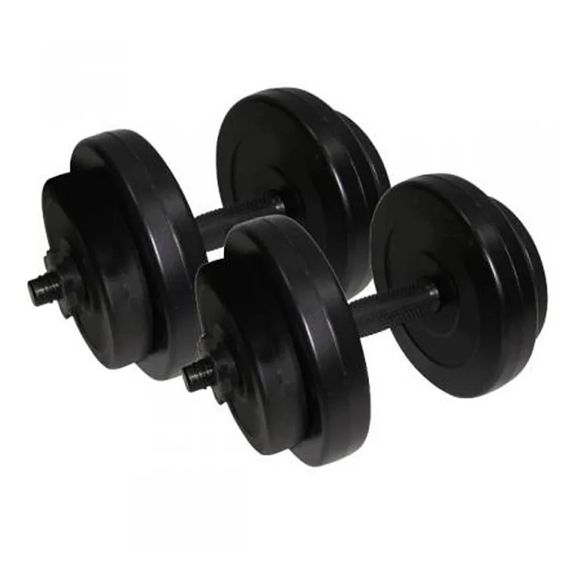 Гантели наборные композитные в пластиковой оболочке 2 шт по 8 кг Rock Pro NE-PL-G-008-2