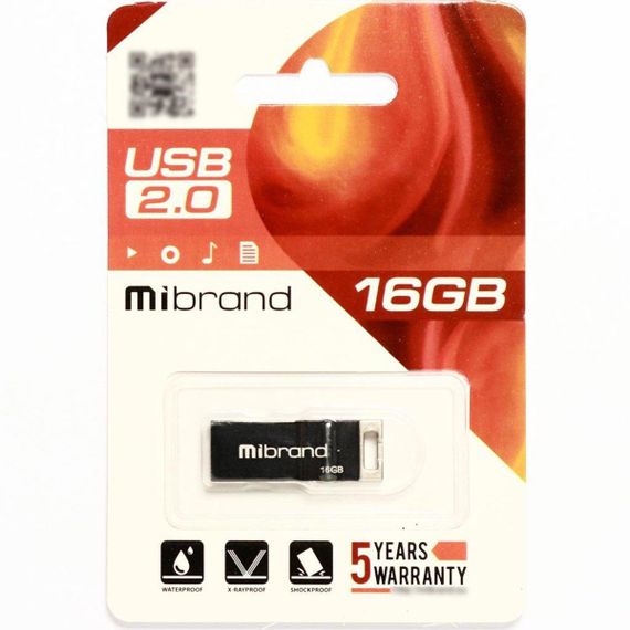 Flash Mibrand USB 2.0 Chameleon 16Gb Black | Зображення 1
