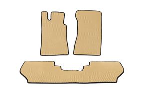 Коврики EVA (Бежевые) Передние (2 шт.) для Toyota Land Cruiser 70 1984- гг