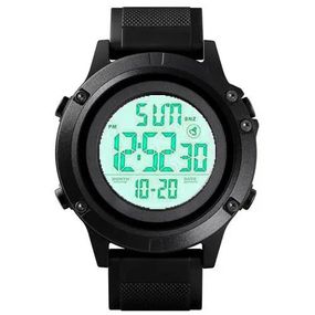Годинник тактичний протиударний SKMEI 1508BKWT BLACK, Годинник наручний KE-702 електронний тактичний