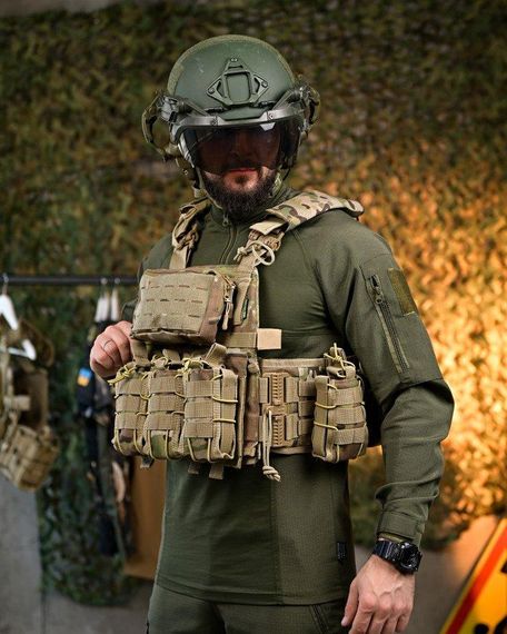 Плитоноска 4 точки скидання 7.62 мультикам ПП788 | Зображення 2