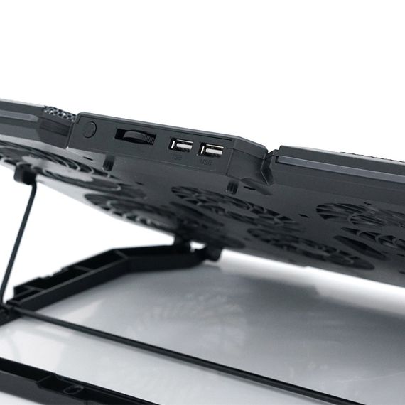 Підставка для ноутбука IceCoorel N6, 14-18", 4*95mm 1200±10% RPM + 2*70mm 2500±10 %RPM, 2xUSB2.0 + підставка для мобільного | Зображення 2