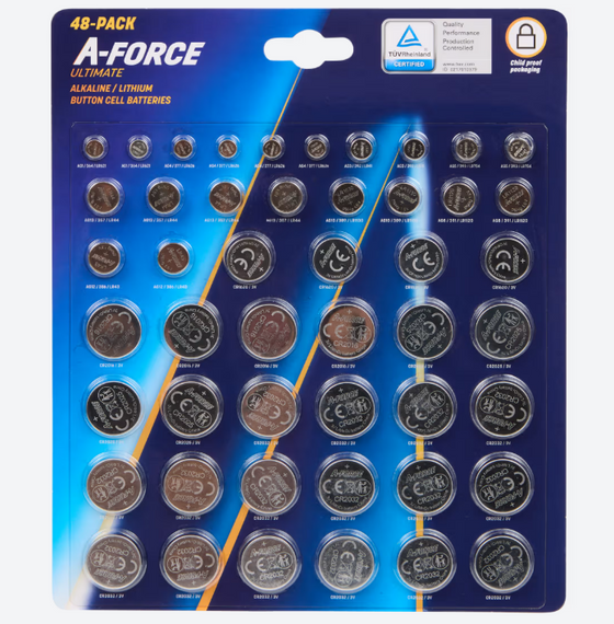 Батарейки A-Force 48 шт