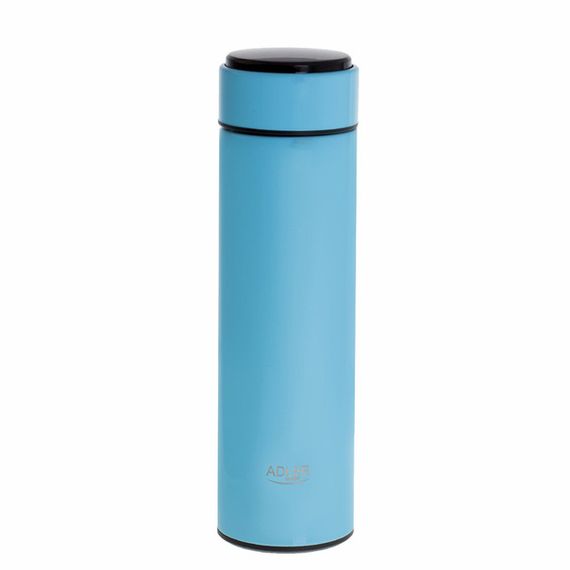 Термос питьевой с индикатором Adler AD-4506-blue-LED 473 мл голубой | Зображення 1
