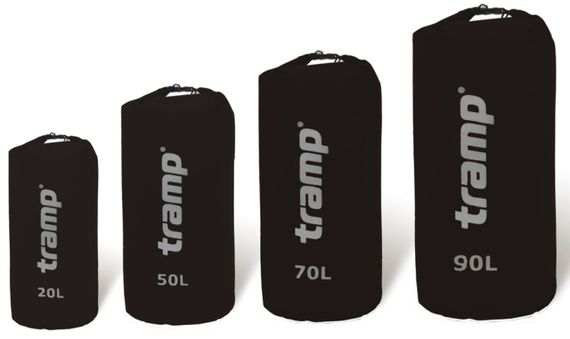 Гермомешок Tramp Nylon PVC 90 чорний | Зображення 1