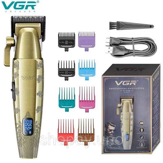 Электрическая машинка для стрижки бытовая VGR V-036, Модная машинка для стрижки волос BK-27 | Зображення 1