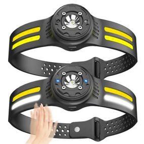 Фонарь налобный T134-XPE-4COB (white+yellow+red) BH-698 Motion Sensor