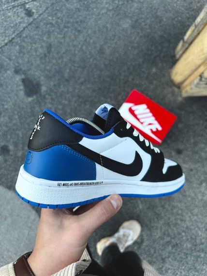 Кросівки Nike Air Jordan 1 Low x Travis Scott (біло-сині) | Зображення 3