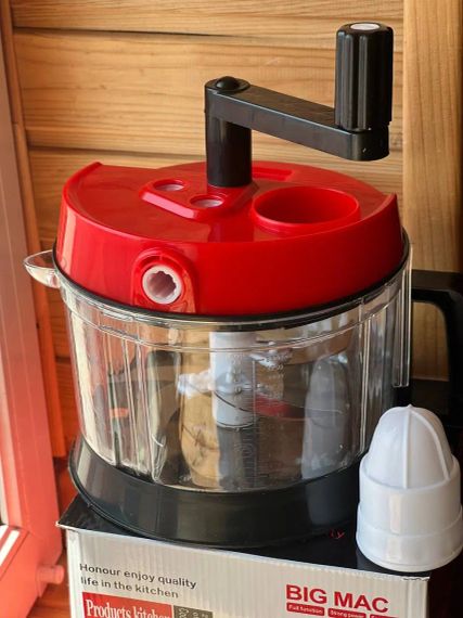 Овочерізка кухонний подрібнювач BIG MAC Hand cranked vegetable slicer AND LY-974 | Зображення 3