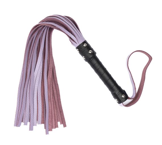 Флоггер из натуральной кожи Flirty Leather - Lavender, BM-00009 sexstyle | Зображення 1