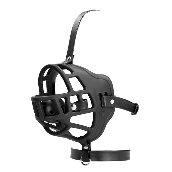 Маска-намордник з кляпом - Ouch! Xtreme Muzzle with Removable Ball Gag | Зображення 3