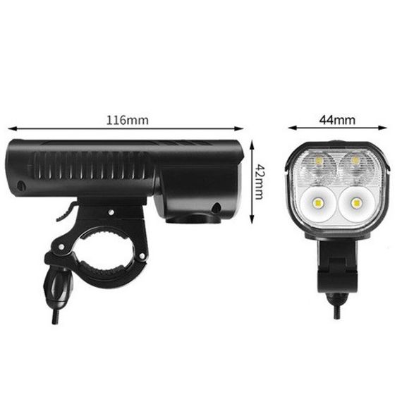 Долговечный велосипедный фонарь FY-336-4T6, Фонарик для катания на велосипеде, Мощные велосипедные фары CA-81 | Зображення 1