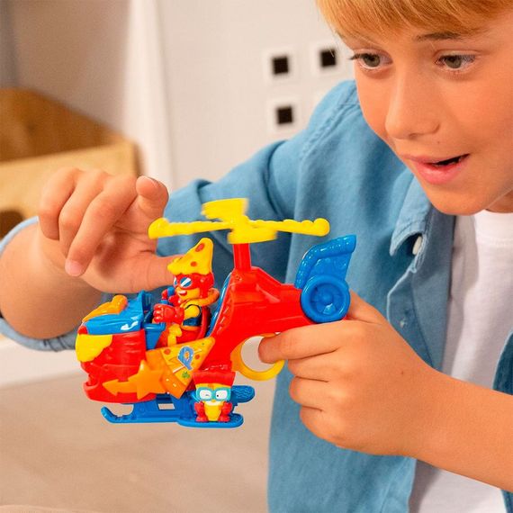 Игровой набор Пиццакоптер-S SuperThings PSTSP118IN120 вертолет, казум-кид, фигурка | Зображення 2