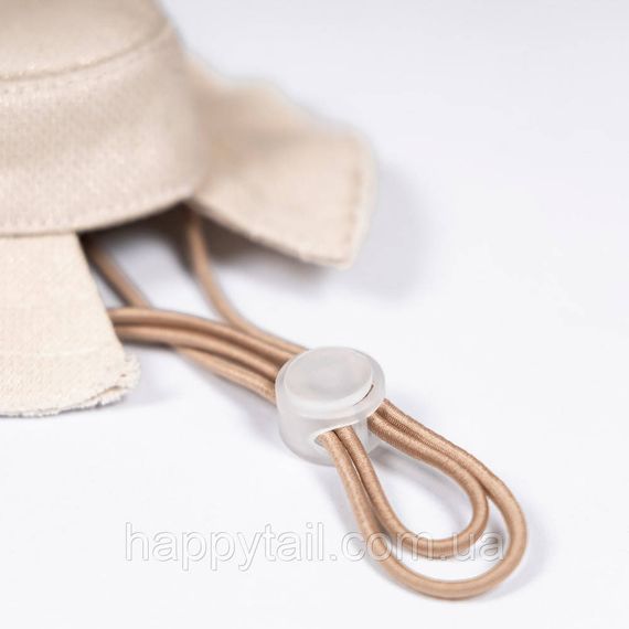 Панама для собак Pet Fashion Gold L золотистая — летняя хлопковая шляпа с отверстиями для ушей | Зображення 4