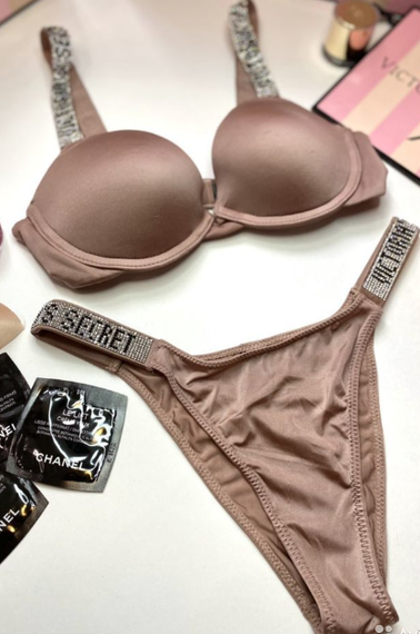Комплект нижнего белья Victoria`s Secret со стразами 75С | Зображення 1