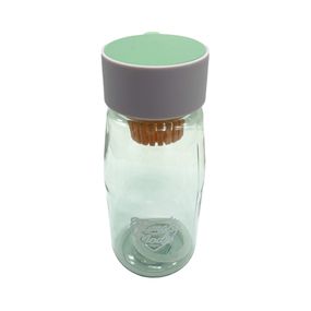 Пластиковая бутылка для воды с ситечком 2315, 0.7 литра Зеленый