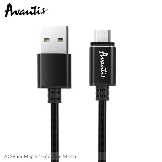 Кабель Avantis AC-95m MagJet USB – Micro- черный | Зображення 3