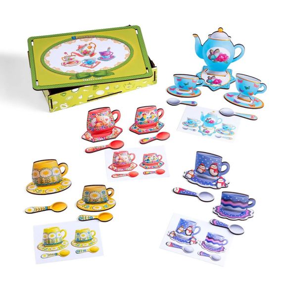 Настольная игра "Веселое чаепитие" Ubumblebees (ПСД191) PSD191 деревянная | Зображення 1