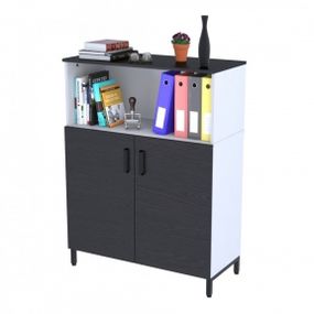 Тумба офисная Loft Design LTO-900-1200 белая венге