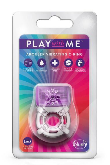 Ерекційне віброкільце PLAY WITH ME ONE NIGHT STAND VIBRATING C-RING PURPLE Sex Aura | Зображення 1