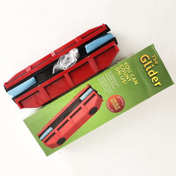 Щітка магнітна для миття скла з двох сторін RK-578 Glider Червона | Зображення 3