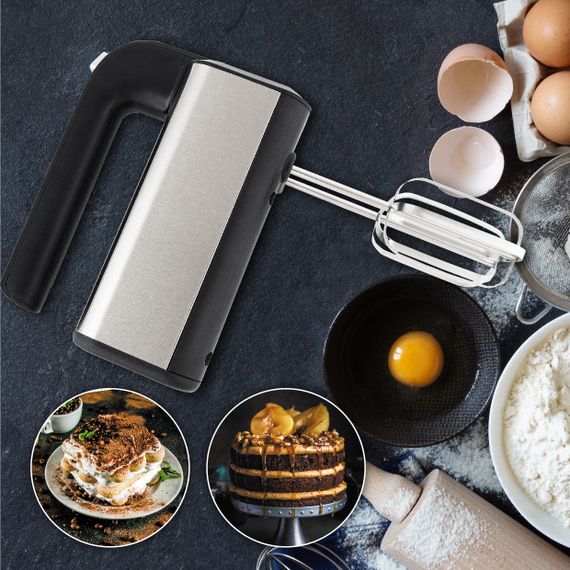 Миксер ручной Adler AD 4225, кухонный миксер 800 Вт, 5 скоростей, Turbo, насадки для теста и крема | Зображення 6