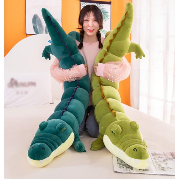 Іграшка м'яка Крокодил 101 см, комфортна подушка для вагітних у формі тварини | Зображення 2