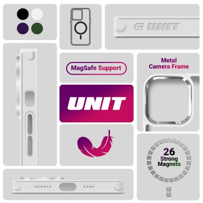Чехол для мобильного телефона Armorstandart Unit MagCase Apple iPhone 17 Pro Matte Clear (ARM86291) | Зображення 4