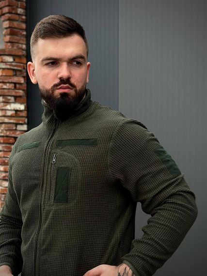 Військова Кофта Олива Army Combat Olive мікрофліс кубик | Зображення 6
